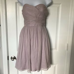 J Crew Pink Silk Tulle Strapless Dress Size 0